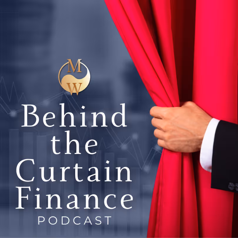 Behind The Curtain Finance podcast cover art.